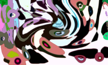 Modern soyut resim. Renkli akıcı sanat resimleri. Geometrik arkaplan.