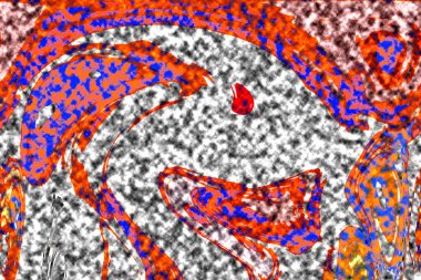 Modern tasarım çizimi. Çizgi ve renk bloğu geometrik şekiller. Pop sanat