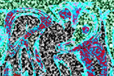 Modern tasarım çizimi. Çizgi ve renk bloğu geometrik şekiller. Pop sanat