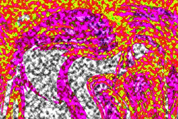 Modern tasarım çizimi. Çizgi ve renk bloğu geometrik şekiller. Pop sanat