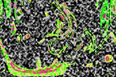 Modern tasarım çizimi. Çizgi ve renk bloğu geometrik şekiller. Pop sanat