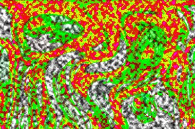 Modern tasarım çizimi. Çizgi ve renk bloğu geometrik şekiller. Pop sanat