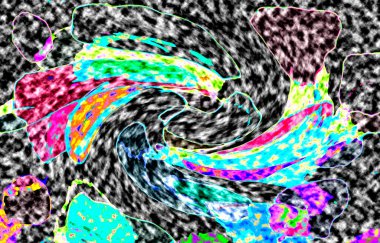 Modern tasarım çizimi. Çizgi ve renk bloğu geometrik şekiller. Pop sanat