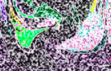 Modern tasarım çizimi. Çizgi ve renk bloğu geometrik şekiller. Pop sanat