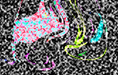 Modern tasarım çizimi. Çizgi ve renk bloğu geometrik şekiller. Pop sanat