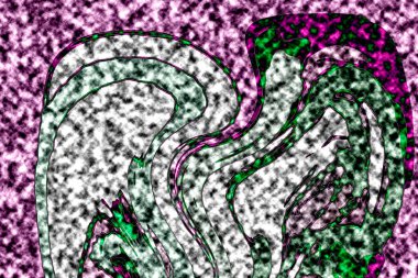 Modern tasarım çizimi. Çizgi ve renk bloğu geometrik şekiller. Pop sanat