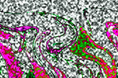Modern tasarım çizimi. Çizgi ve renk bloğu geometrik şekiller. Pop sanat