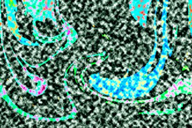 Modern tasarım çizimi. Çizgi ve renk bloğu geometrik şekiller. Pop sanat
