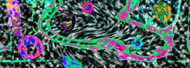 Modern tasarım çizimi. Çizgi ve renk bloğu geometrik şekiller. Pop sanat