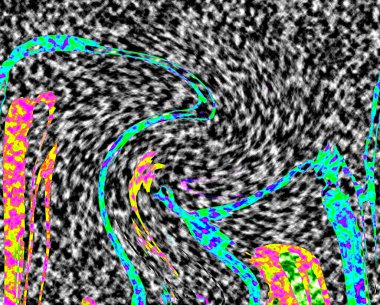 Modern tasarım çizimi. Çizgi ve renk bloğu geometrik şekiller. Pop sanat