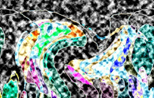 Modern tasarım çizimi. Çizgi ve renk bloğu geometrik şekiller. Pop sanat