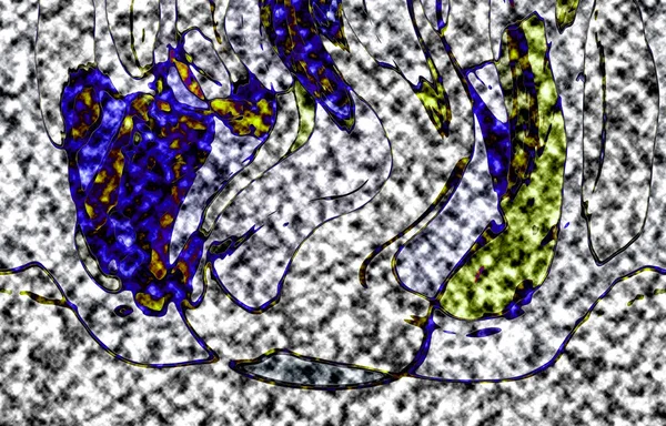 モダンなデザインイラスト 線と色のブロックの幾何学的な数字 ポップアート — ストック写真