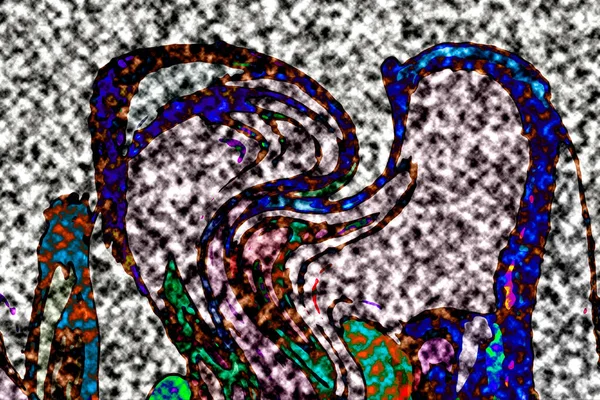 Modern tasarım çizimi. Çizgi ve renk bloğu geometrik şekiller. Pop sanat