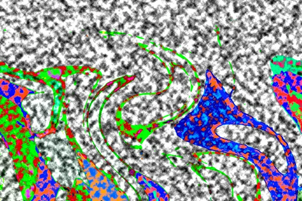 Modern tasarım çizimi. Çizgi ve renk bloğu geometrik şekiller. Pop sanat