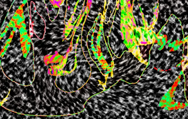Modern tasarım çizimi. Çizgi ve renk bloğu geometrik şekiller. Pop sanat
