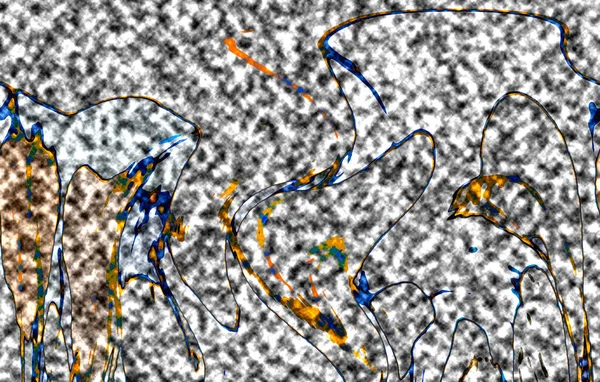 モダンなデザインイラスト 線と色のブロックの幾何学的な数字 ポップアート — ストック写真