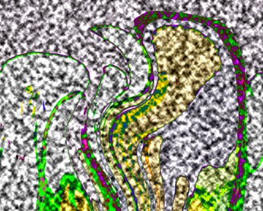 Modern tasarım çizimi. Çizgi ve renk bloğu geometrik şekiller. Pop sanat