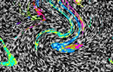 Modern tasarım çizimi. Çizgi ve renk bloğu geometrik şekiller. Pop sanat
