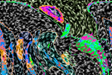 Modern tasarım çizimi. Çizgi ve renk bloğu geometrik şekiller. Pop sanat