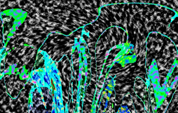 Modern tasarım çizimi. Çizgi ve renk bloğu geometrik şekiller. Pop sanat