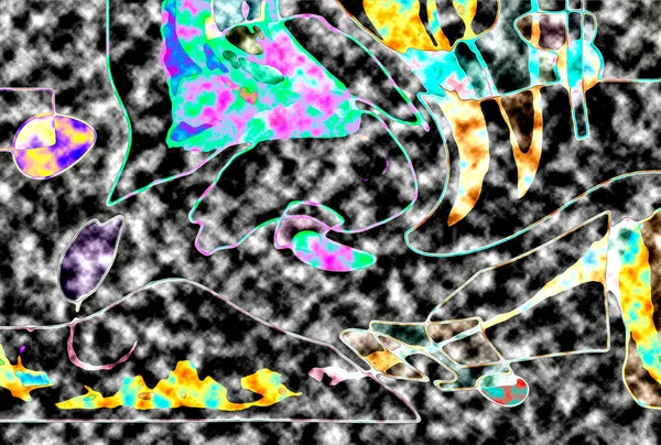 Modern tasarım çizimi. Çizgi ve renk bloğu geometrik şekiller. Pop sanat