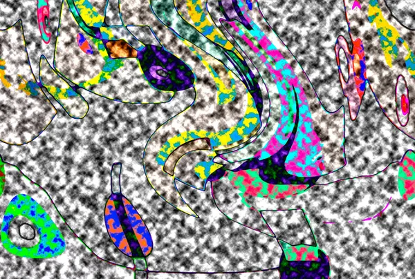 Modern tasarım çizimi. Çizgi ve renk bloğu geometrik şekiller. Pop sanat