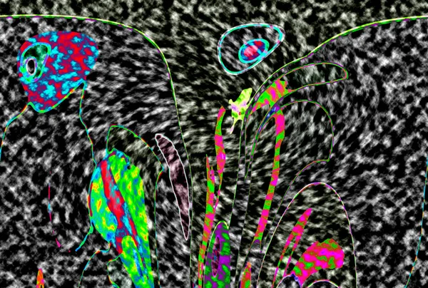 Modern tasarım çizimi. Çizgi ve renk bloğu geometrik şekiller. Pop sanat