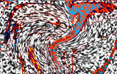 Modern tasarım çizimi. Çizgi ve renk bloğu geometrik şekiller. Pop sanat