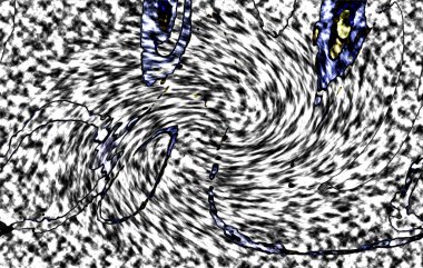 Modern tasarım çizimi. Çizgi ve renk bloğu geometrik şekiller. Pop sanat