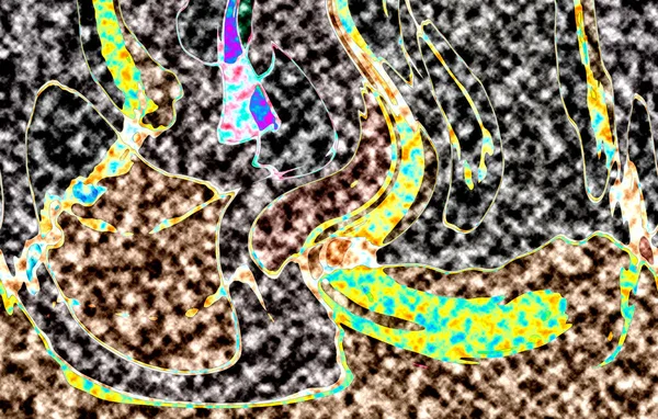 Modern tasarım çizimi. Çizgi ve renk bloğu geometrik şekiller. Pop sanat