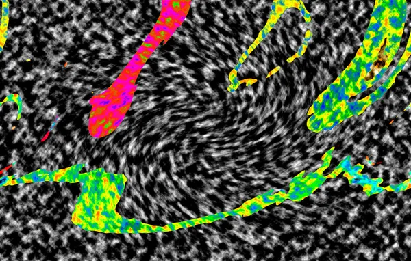 Modern tasarım çizimi. Çizgi ve renk bloğu geometrik şekiller. Pop sanat