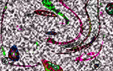 Modern tasarım çizimi. Çizgi ve renk bloğu geometrik şekiller. Pop sanat