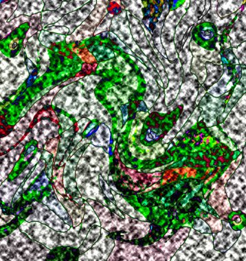Modern tasarım çizimi. Çizgi ve renk bloğu geometrik şekiller. Pop sanat