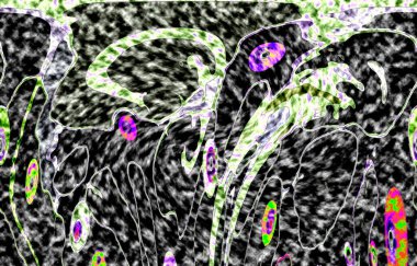 Modern tasarım çizimi. Çizgi ve renk bloğu geometrik şekiller. Pop sanat