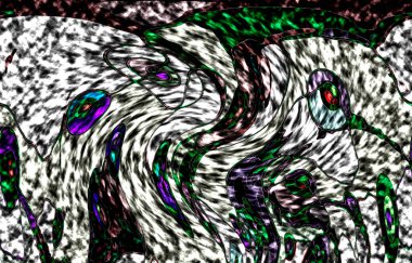 Modern tasarım çizimi. Çizgi ve renk bloğu geometrik şekiller. Pop sanat