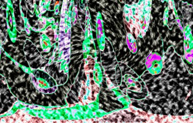 Modern tasarım çizimi. Çizgi ve renk bloğu geometrik şekiller. Pop sanat