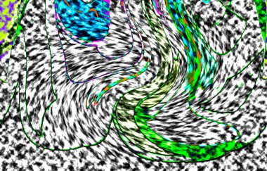 Modern tasarım çizimi. Çizgi ve renk bloğu geometrik şekiller. Pop sanat