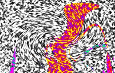 Modern tasarım çizimi. Çizgi ve renk bloğu geometrik şekiller. Pop sanat