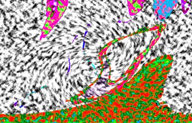Modern tasarım çizimi. Çizgi ve renk bloğu geometrik şekiller. Pop sanat