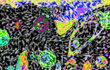 Modern tasarım çizimi. Çizgi ve renk bloğu geometrik şekiller. Pop sanat