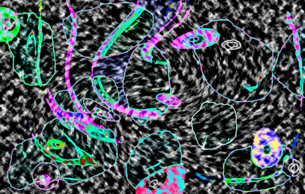 Modern tasarım çizimi. Çizgi ve renk bloğu geometrik şekiller. Pop sanat