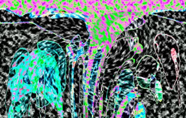 Modern tasarım çizimi. Çizgi ve renk bloğu geometrik şekiller. Pop sanat