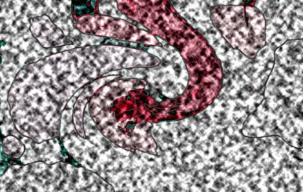 Modern tasarım çizimi. Çizgi ve renk bloğu geometrik şekiller. Pop sanat