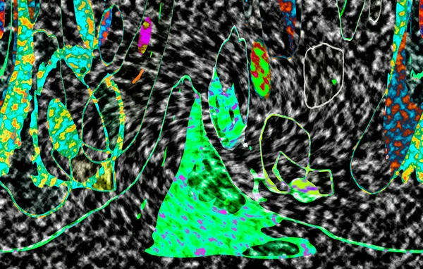 Modern tasarım çizimi. Çizgi ve renk bloğu geometrik şekiller. Pop sanat
