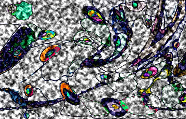 Modern tasarım çizimi. Çizgi ve renk bloğu geometrik şekiller. Pop sanat