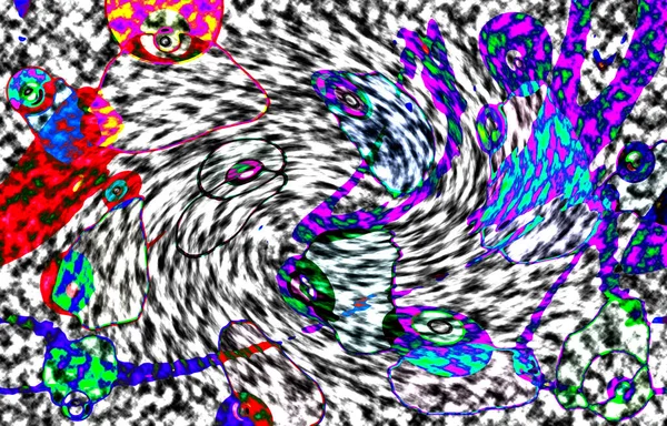 Modern tasarım çizimi. Çizgi ve renk bloğu geometrik şekiller. Pop sanat