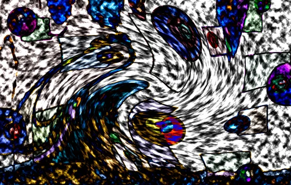 Modern tasarım çizimi. Çizgi ve renk bloğu geometrik şekiller. Pop sanat