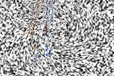 Modern tasarım çizimi. Çizgi ve renk bloğu geometrik şekiller. Pop sanat