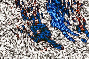Modern tasarım çizimi. Çizgi ve renk bloğu geometrik şekiller. Pop sanat