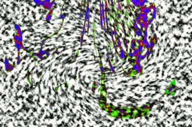 Modern tasarım çizimi. Çizgi ve renk bloğu geometrik şekiller. Pop sanat
